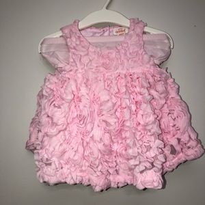 👶🏽Baby Girl Cat & Jack Pink Floral Easter Dress